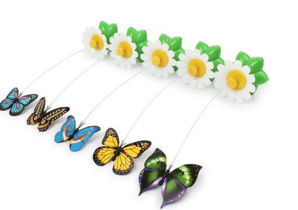 Electric Enchanting Rotating Flower Pet Toy