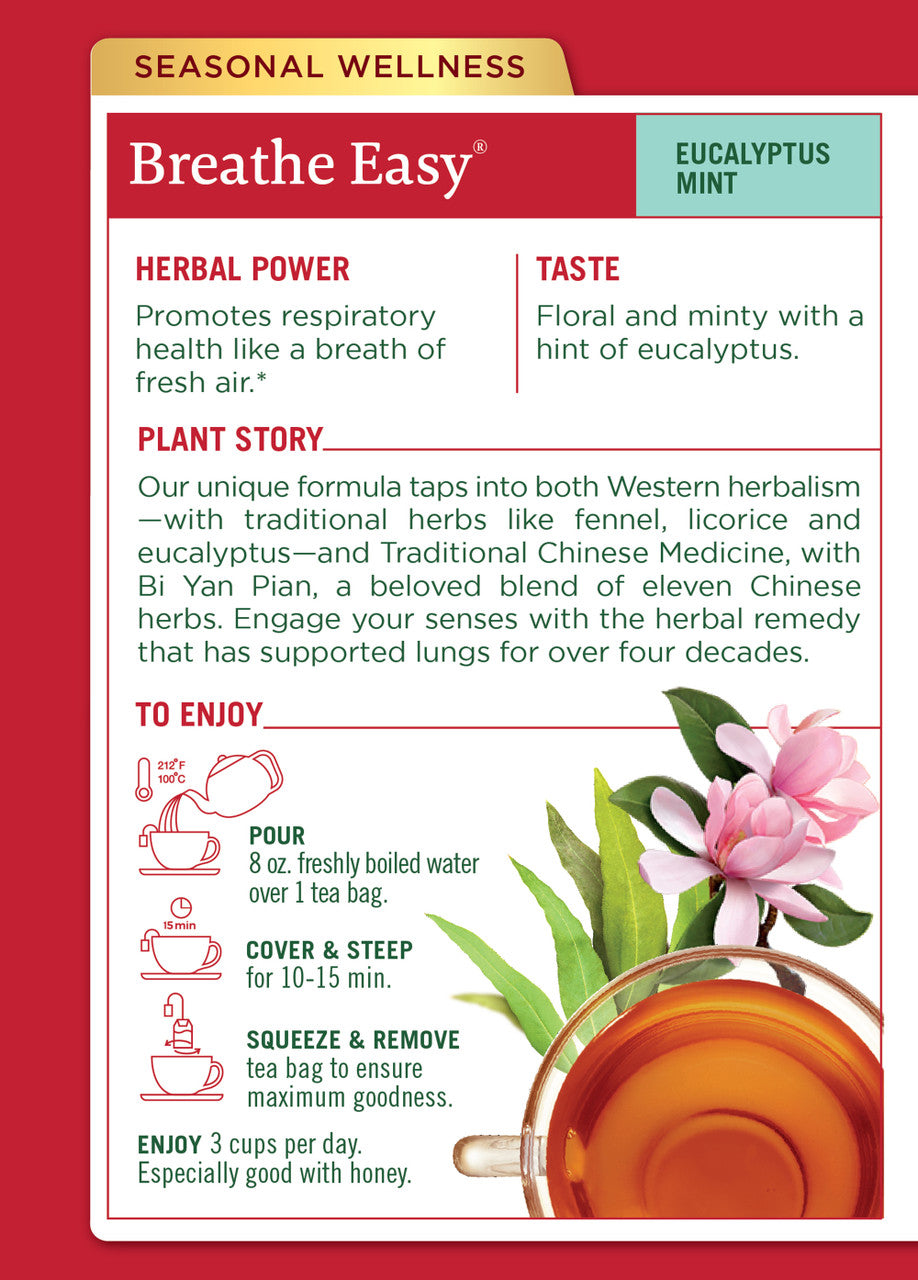 Traditional Medicinals Breathe Easy Herb Tea (6x16 Bag)-1