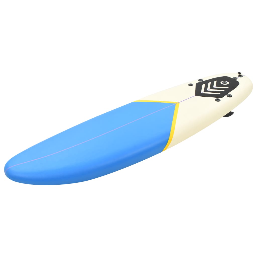 vidaXL Surfboard 66.9" Blue and Cream