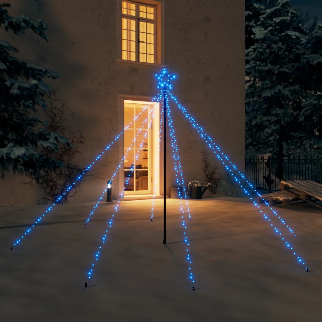 vidaXL LED Tree Light Xmas Waterfall Tree Light Christmas Lighting Ornament