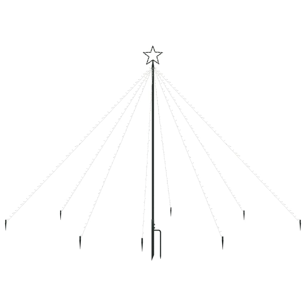 vidaXL LED Tree Light Xmas Waterfall Tree Light Christmas Lighting Ornament