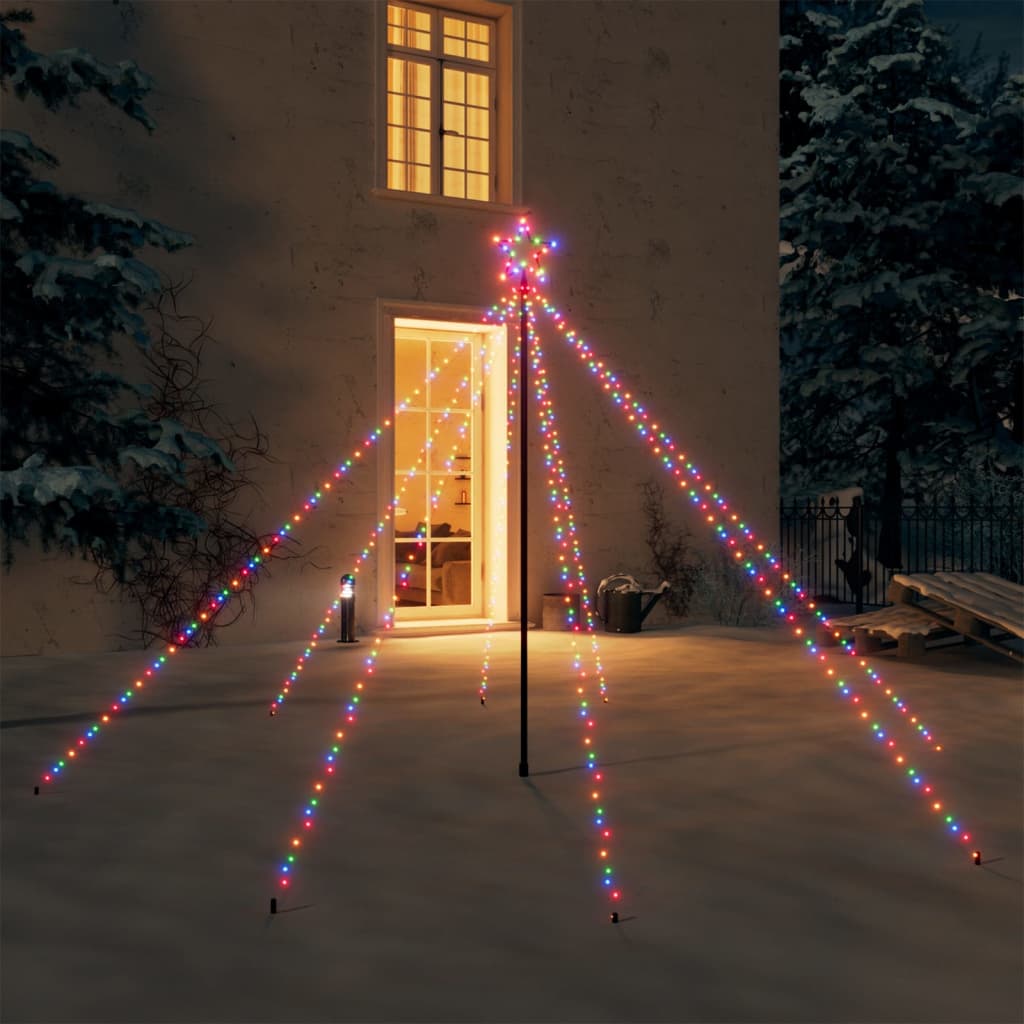 vidaXL LED Tree Light Xmas Waterfall Tree Light Christmas Lighting Ornament