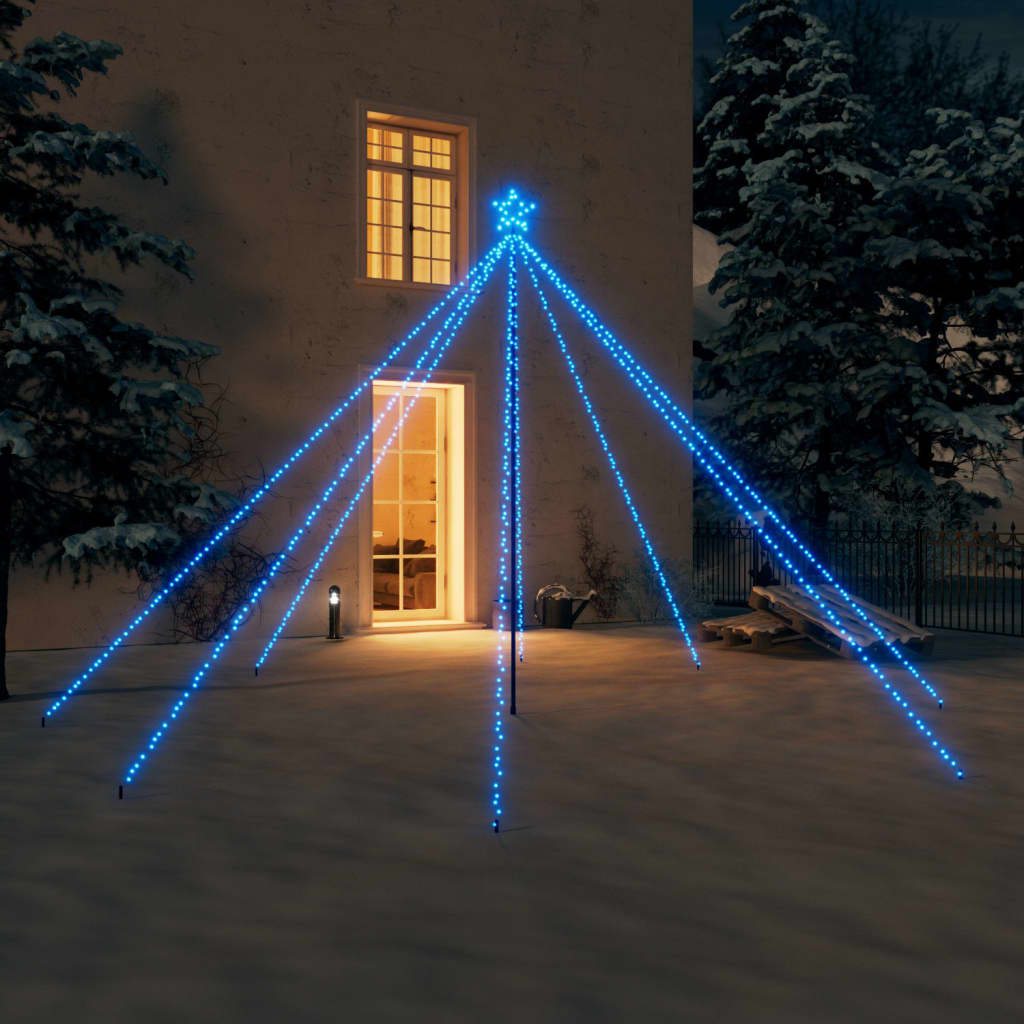 vidaXL LED Tree Light Xmas Waterfall Tree Light Christmas Lighting Ornament