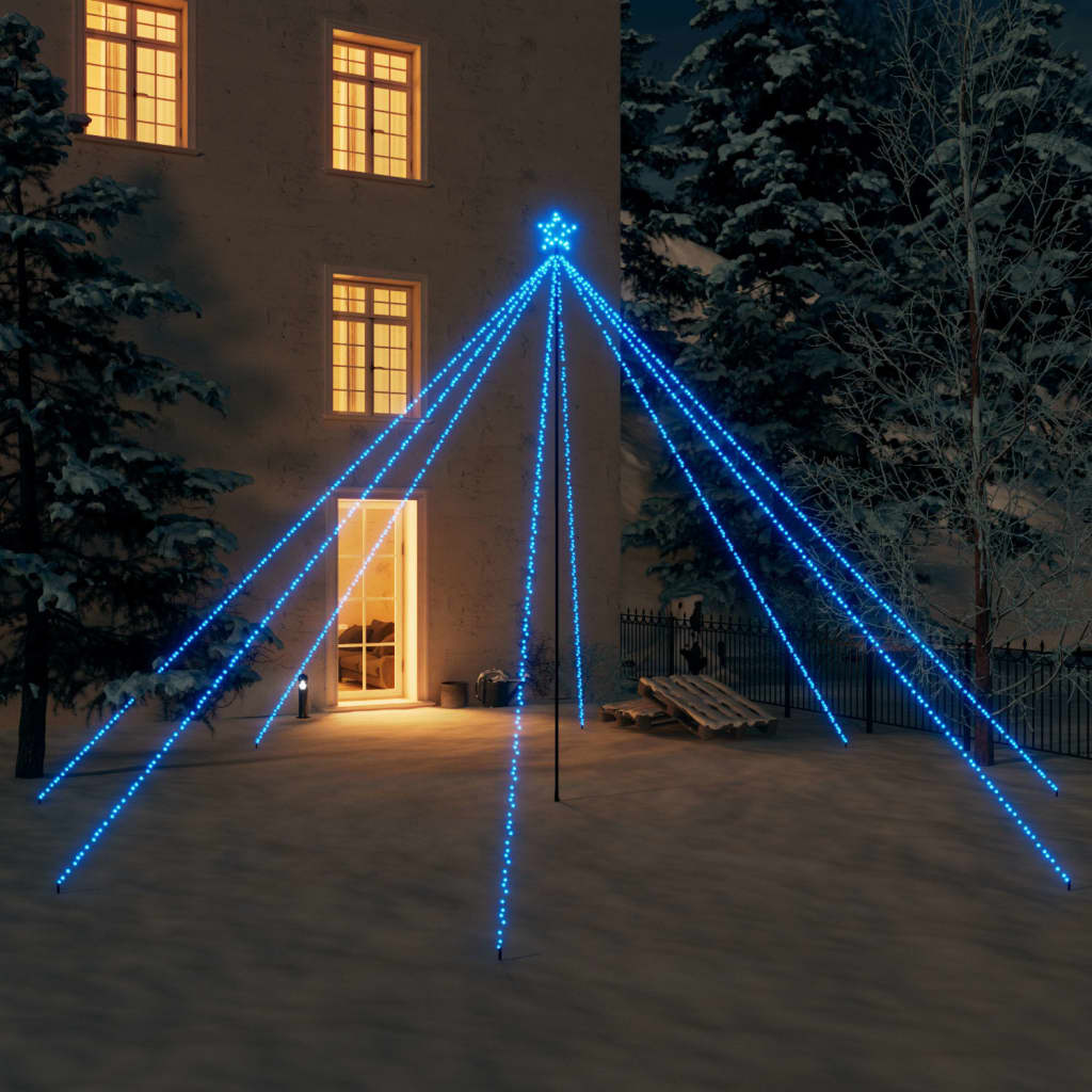 vidaXL LED Tree Light Xmas Waterfall Tree Light Christmas Lighting Ornament