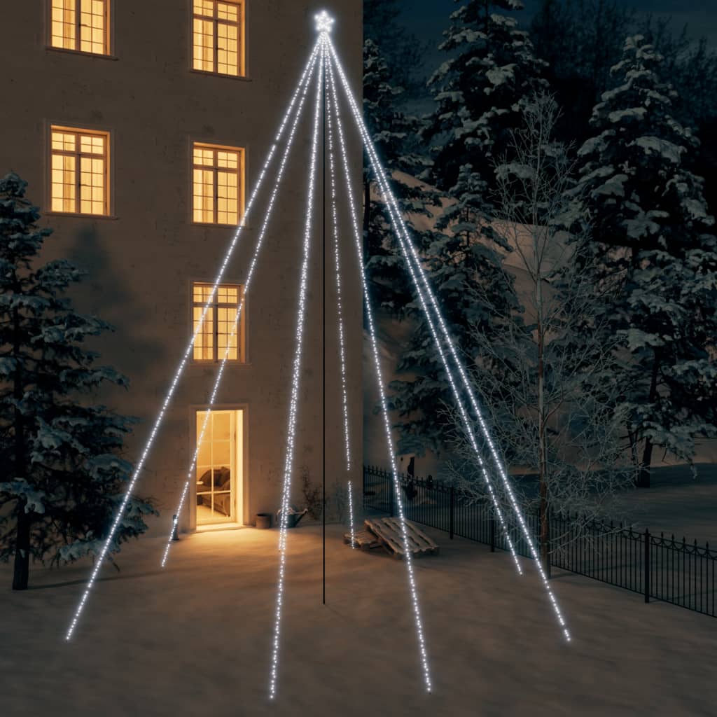 vidaXL LED Tree Light Xmas Waterfall Tree Light Christmas Lighting Ornament