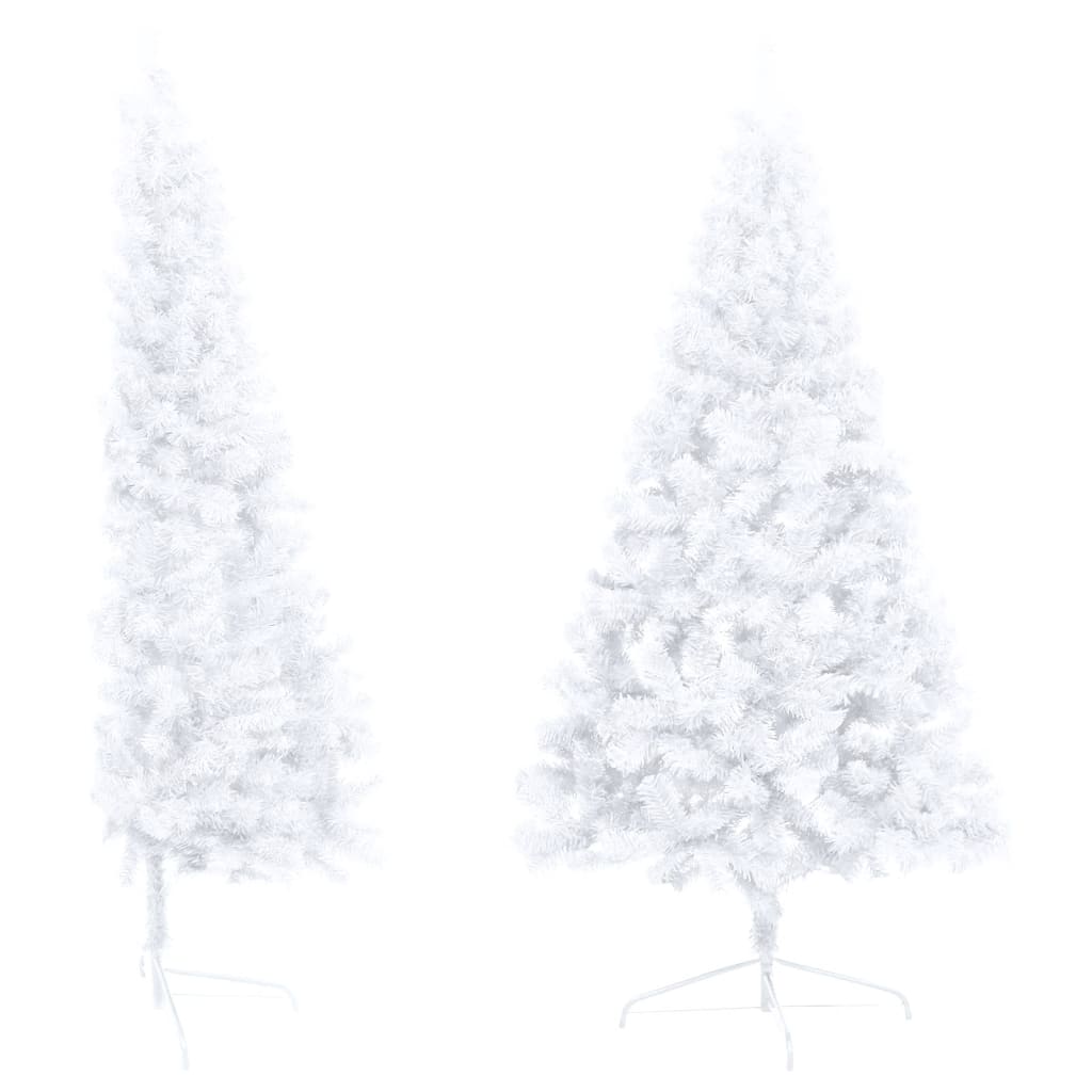 vidaXL Artificial Half Pre-lit Christmas Tree with Ball Set Party Decoration