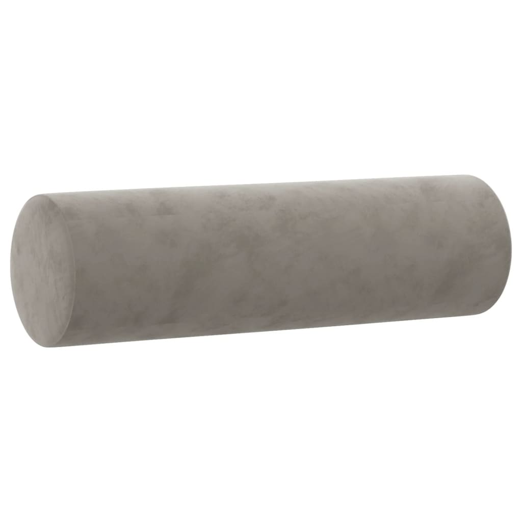 vidaXL Throw Pillows 2 Pcs Round Decorative Cylinder Bolster Pillow Velvet