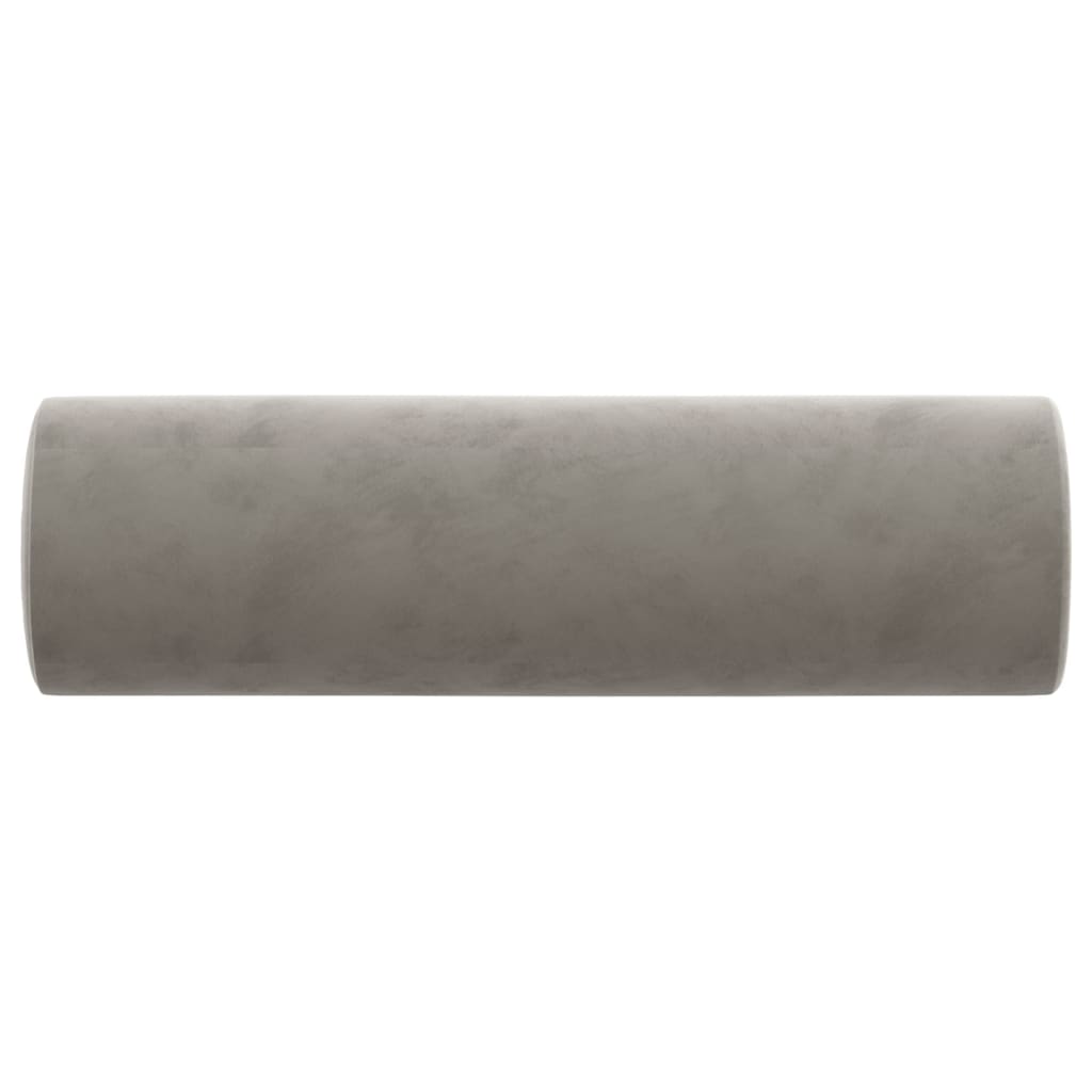 vidaXL Throw Pillows 2 Pcs Round Decorative Cylinder Bolster Pillow Velvet