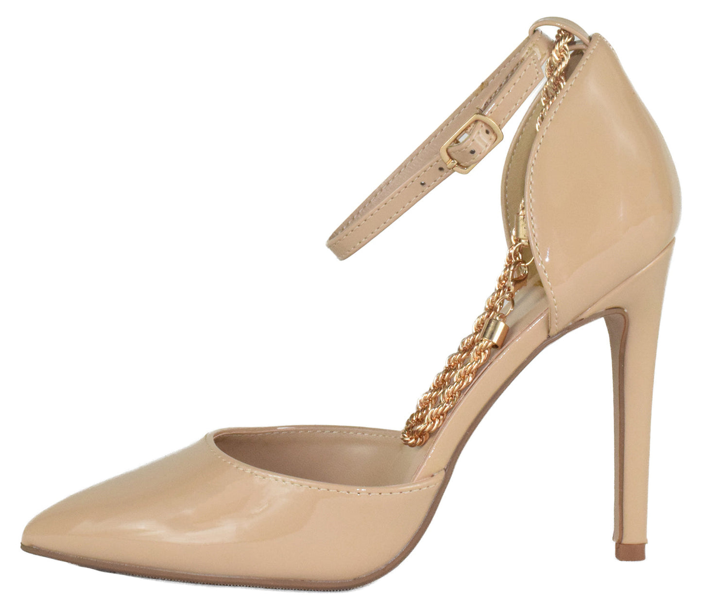 ZABEL-S Beige Patent Delicious