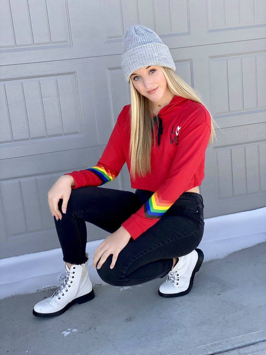 Love Hoodie Red