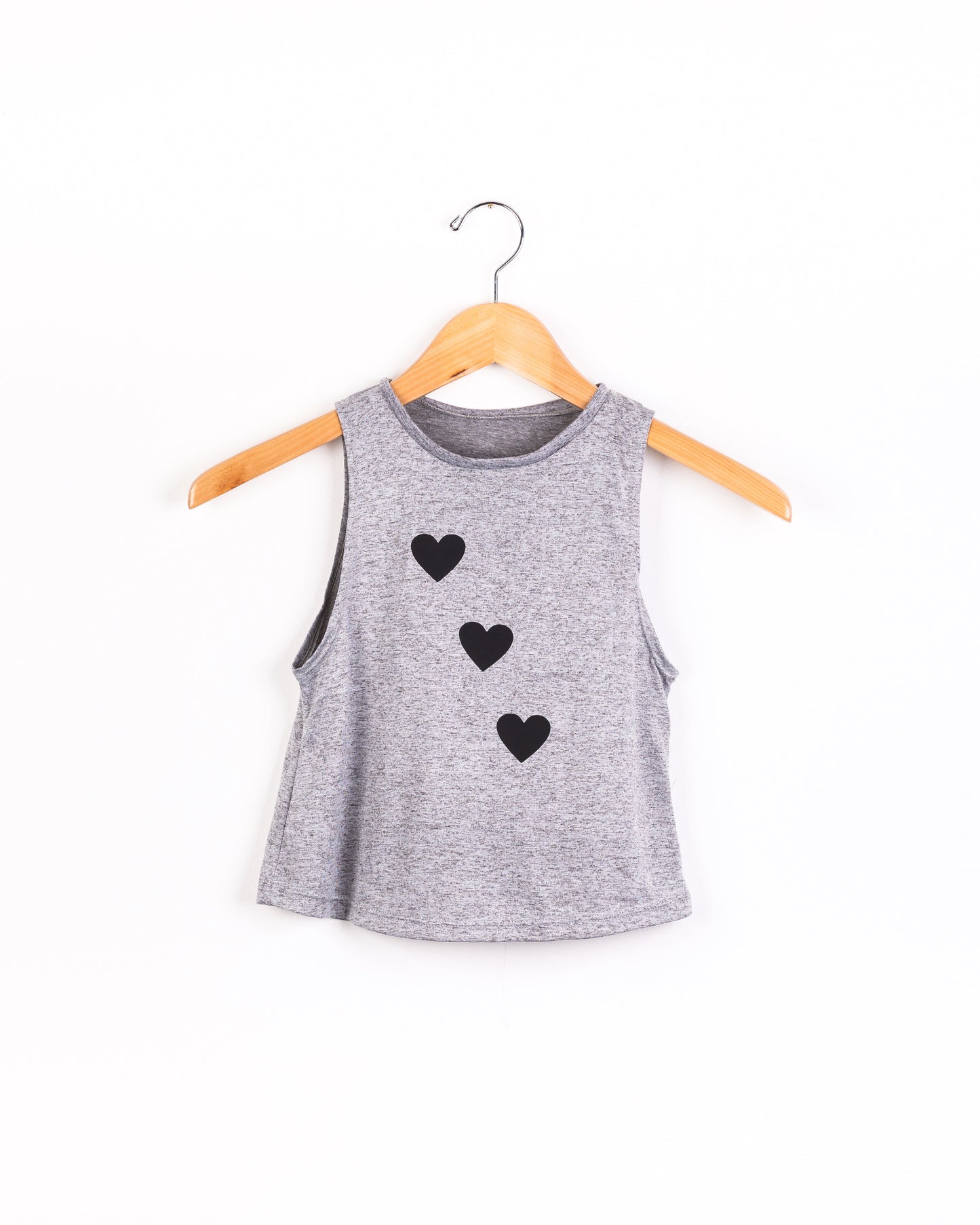 Hearts Black Gray Tank