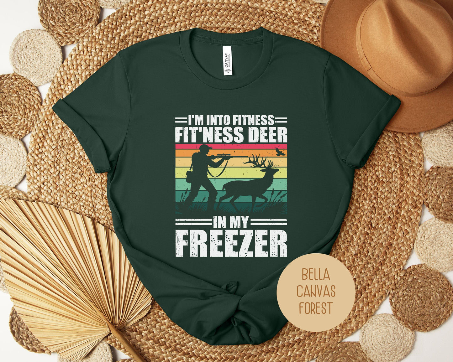 I'm Into Fitness Fit'ness Deer in My Freezer Funny Hunting Shirt-10