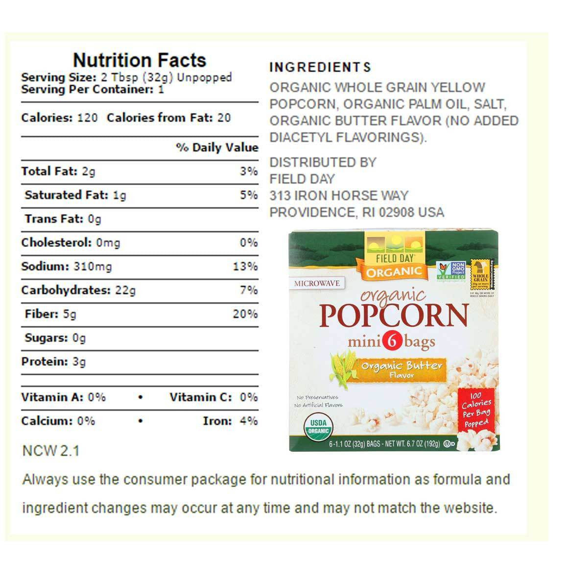 Field Day Sltd Min Mw Popcorn (6x6Pack )-1