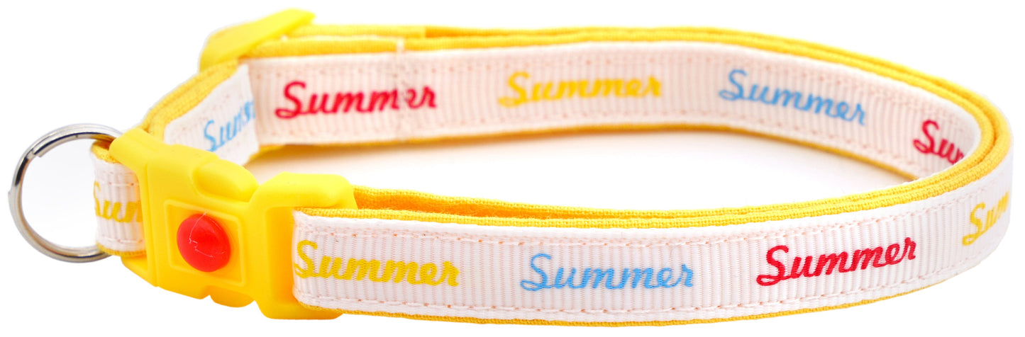 Sunny Summer Days Cat Collar