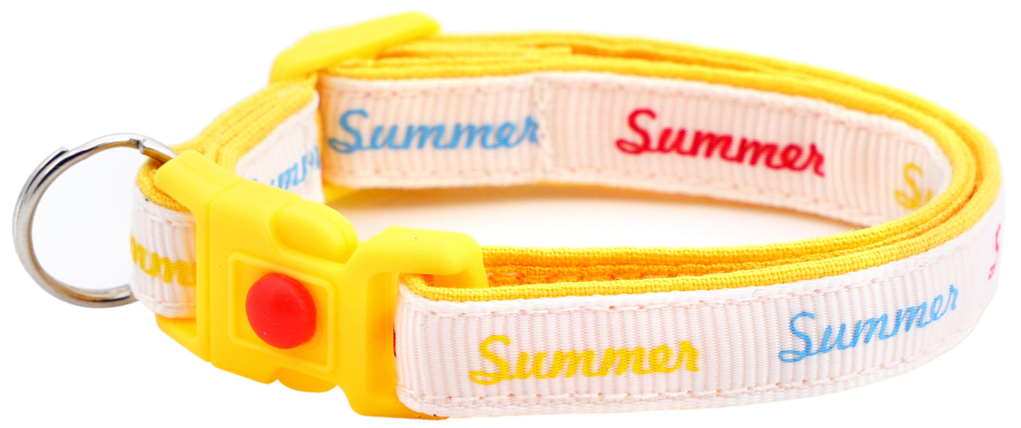 Sunny Summer Days Cat Collar