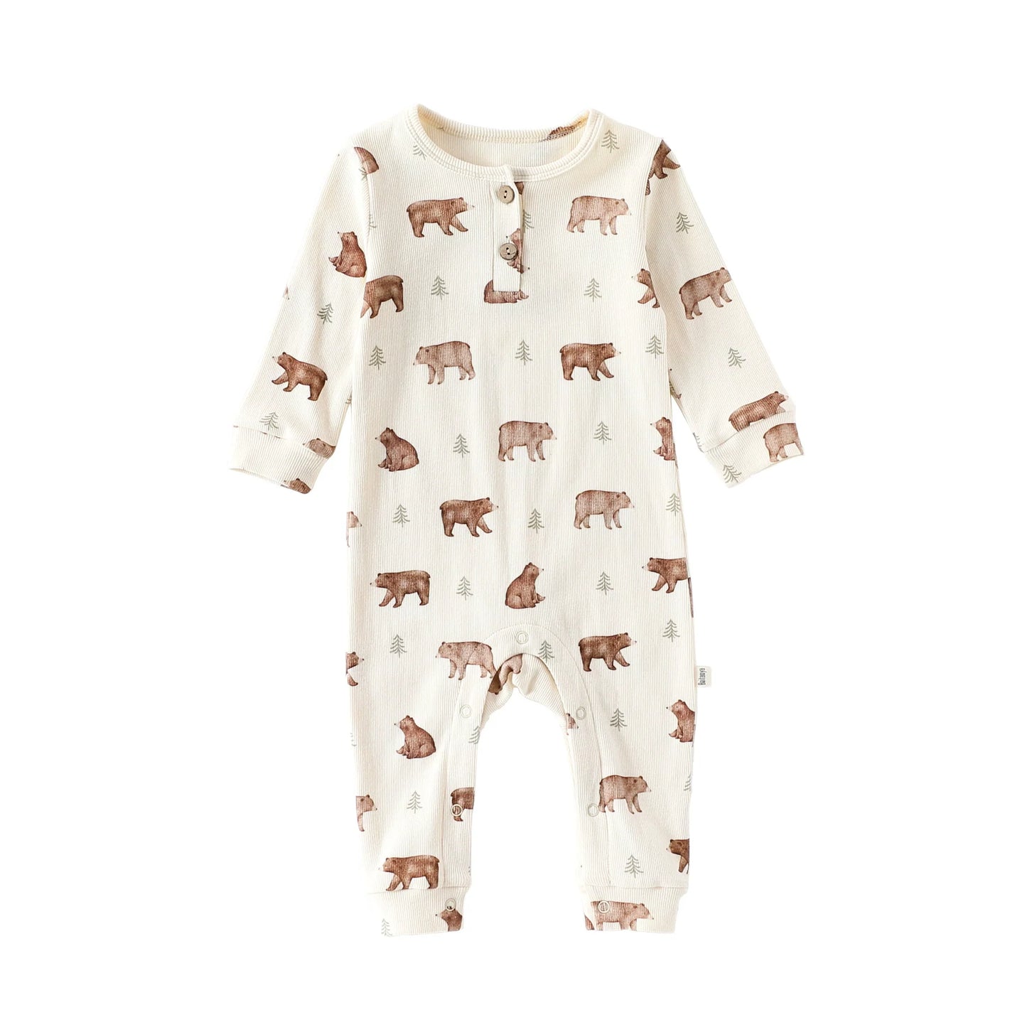 Autumn Arrival Baby Unisex Long Sleeves Casual Animals Pattern Rompers