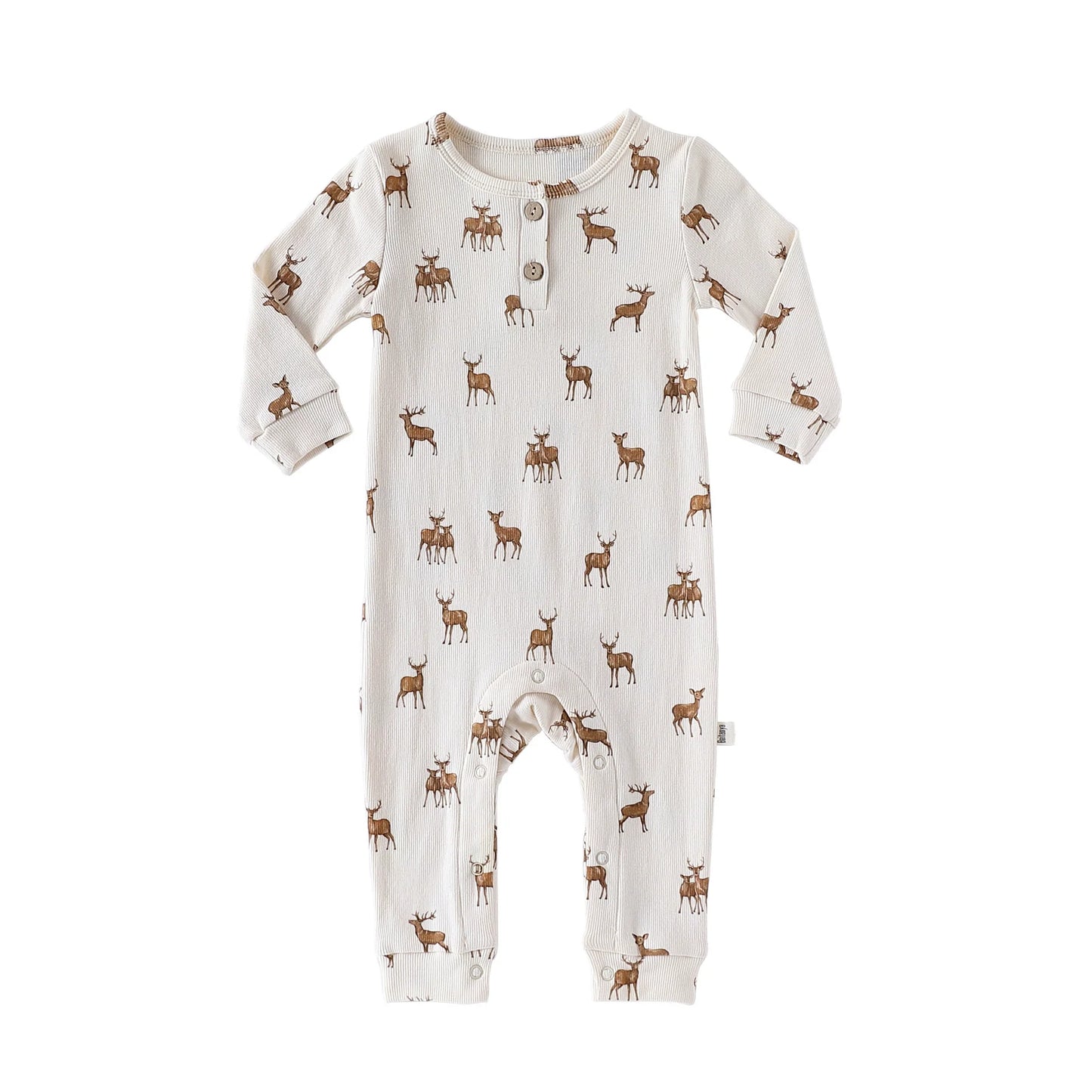 Autumn Arrival Baby Unisex Long Sleeves Casual Animals Pattern Rompers