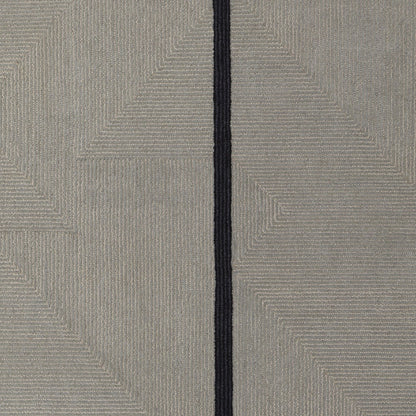 2' X 3' Black Gray And Taupe Abstract Geometric Hand Tufted Area Rug