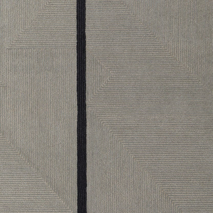 2' X 3' Black Gray And Taupe Abstract Geometric Hand Tufted Area Rug