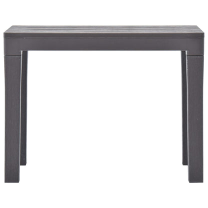 vidaXL 2x Garden Bench Plastic Outdoor Lounge Seating White/Anthracite/Mocca