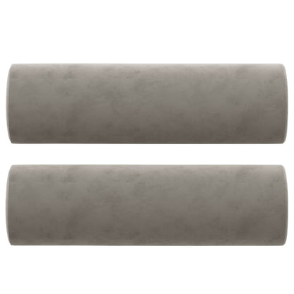 vidaXL Throw Pillows 2 Pcs Round Decorative Cylinder Bolster Pillow Velvet