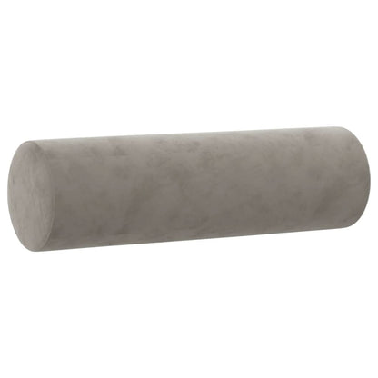 vidaXL Throw Pillows 2 Pcs Round Decorative Cylinder Bolster Pillow Velvet