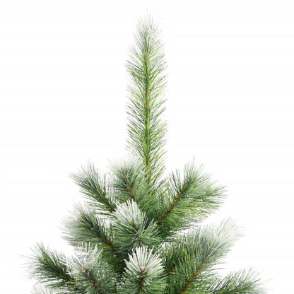 vidaXL Artificial Hinged Christmas Tree with Flocked Snow 70.9"