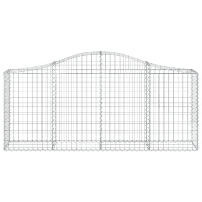 vidaXL Gabion Basket Arched Gabion Basket Planter for Flower Galvanized Iron