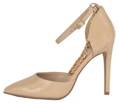 ZABEL-S Beige Patent Delicious