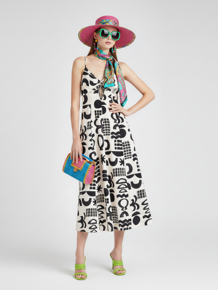A-line Floral Dress, Dumbo | Women - BYMANYC ® New York-0