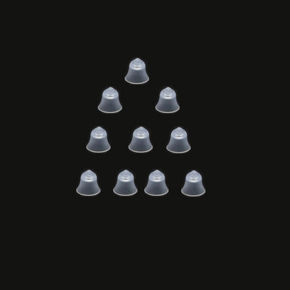 Hearing Aid Ear Piece Bell Shape Domes 10-Pack Comfortable PSAP Kit Ear Tips Invisible