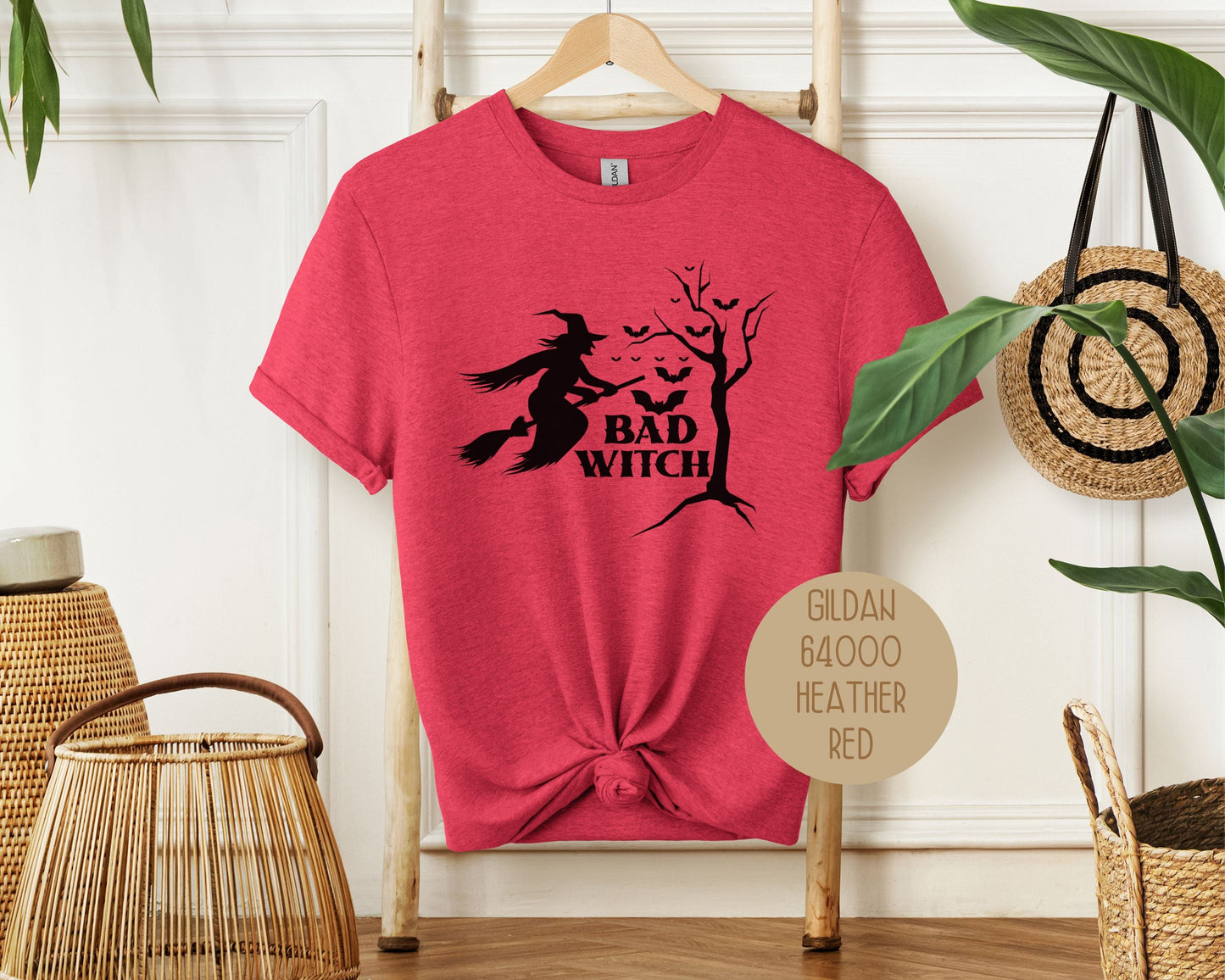 Bad Witch Halloween Bat Shirt-2