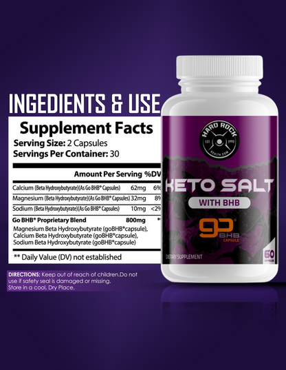 Keto Salt With BHB- Natural Ketosis Using Ketone & Ketogenic Diet