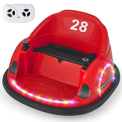 12V 360 Ride on Bumper Car for Toddlers with Remote Control-Light Blue