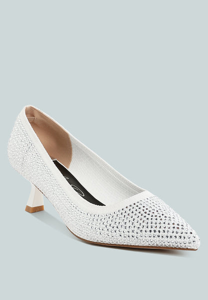 Vimto Breathable Rhinestone Pumps
