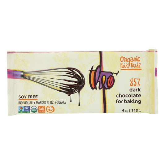 Theo Chocolate Organic 85% Dark Chocolate (10x4 OZ)-0