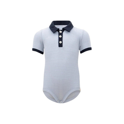 Spring Arrival Baby Unisex Long Sleeves Polo Design Onesies Bodysuits