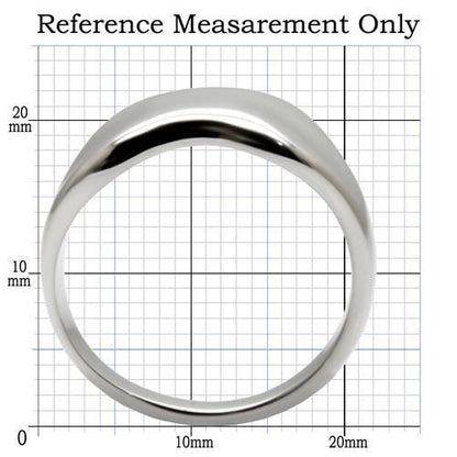 TK033 - High polished (no plating) Stainless Steel Ring with No Stone