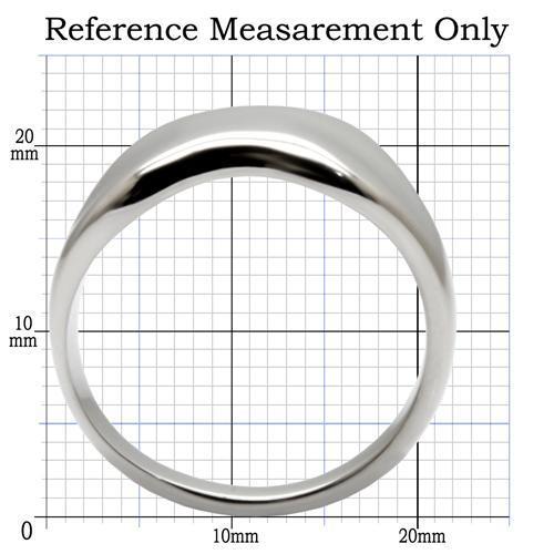 TK033 - High polished (no plating) Stainless Steel Ring with No Stone